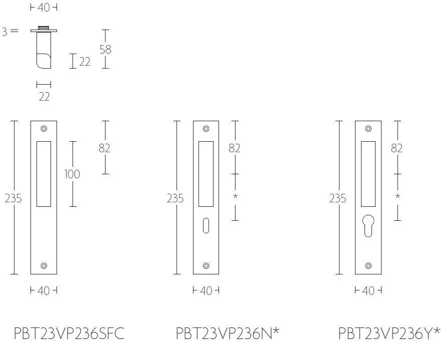 Formani Мебельная ручка из нержавеющей стали Two Pbt23vp236 - Вид №1