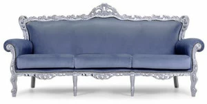 Domingo Salotti 3-х местный кожаный диван с обивкой Barokko