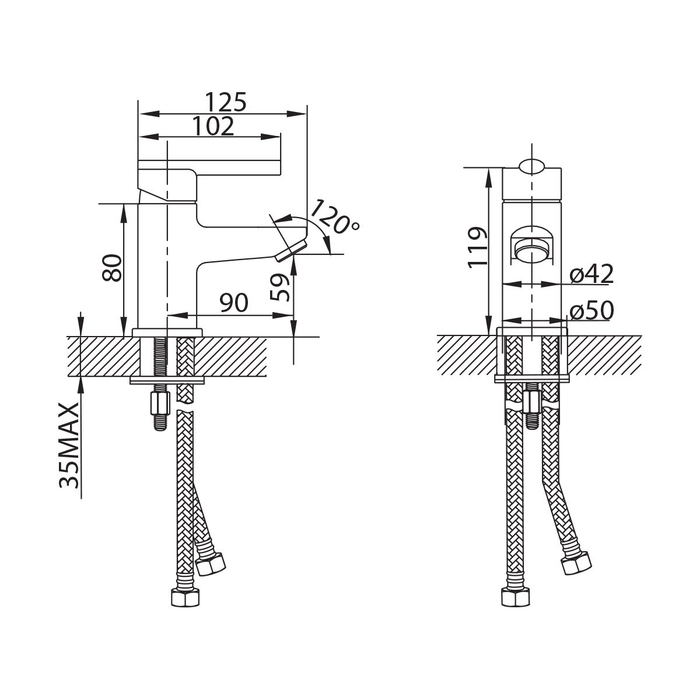 MAGSB00M01 Milardo Magellan Смеситель для умывальника Magellan Россия  - Вид №5