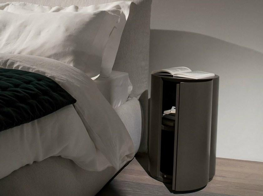 Meridiani Круглая прикроватная тумбочка из лакированной древесины Gong sun-id-1481229 - Вид №1