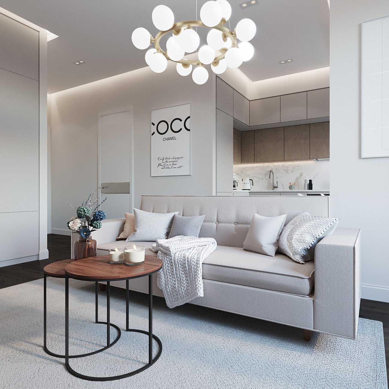 Подвесная люстра Ideal Lux Copernico SP12 Nero IDEAL LUX ДИЗАЙНЕРСКИЕ, COPERNICO 312797 Белый  - Вид №3