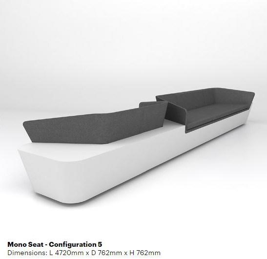 Isomi Модульный диван в твердой поверхности Mono sun-id-1507022 - Вид №4