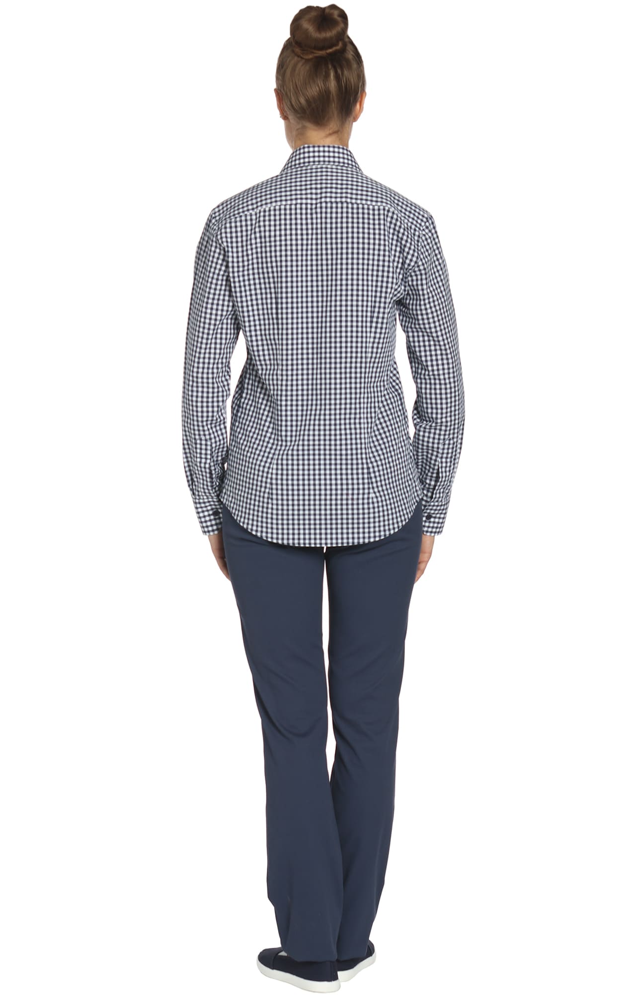 67792 Рубашка в клетку mini check blue-white (мелкая клетка сине-белая) HIPSTER  Толстовки, рубашки, футболки, тенниски  размер 54 (108)  - Вид №3