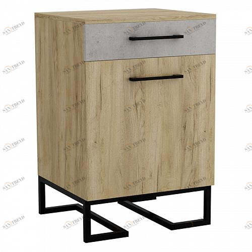 52445 Тумба для обуви с ящиком Loft Дуб натур. R-HOME 4009301h