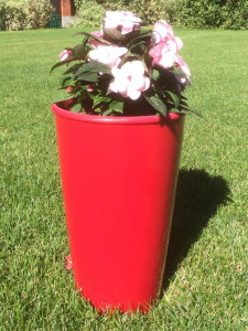 1100-5 Горшок д. цветов Le cone d=28 18,5л(10л) Красный Цветочная коллекция