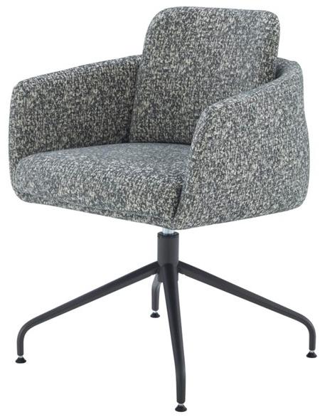 Ligne Roset Вращающееся кресло из ткани с 4 спицами и подлокотниками Tadao 10261311-10261312 - Вид №1