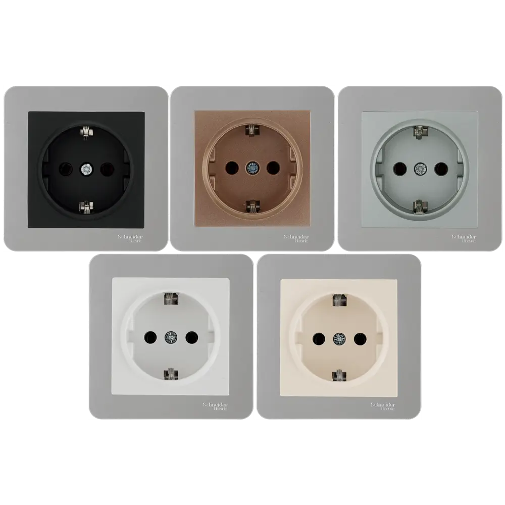 Двухместная рамка SYSTEME ELECTRIC W59 в цвете платина для розеток и выключателей 82593333 STLM-0030826 - Вид №1