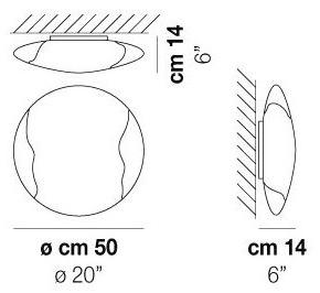 Vetreria Vistosi Стеклянный потолочный светильник Lio sun-id-1476353 - Вид №4