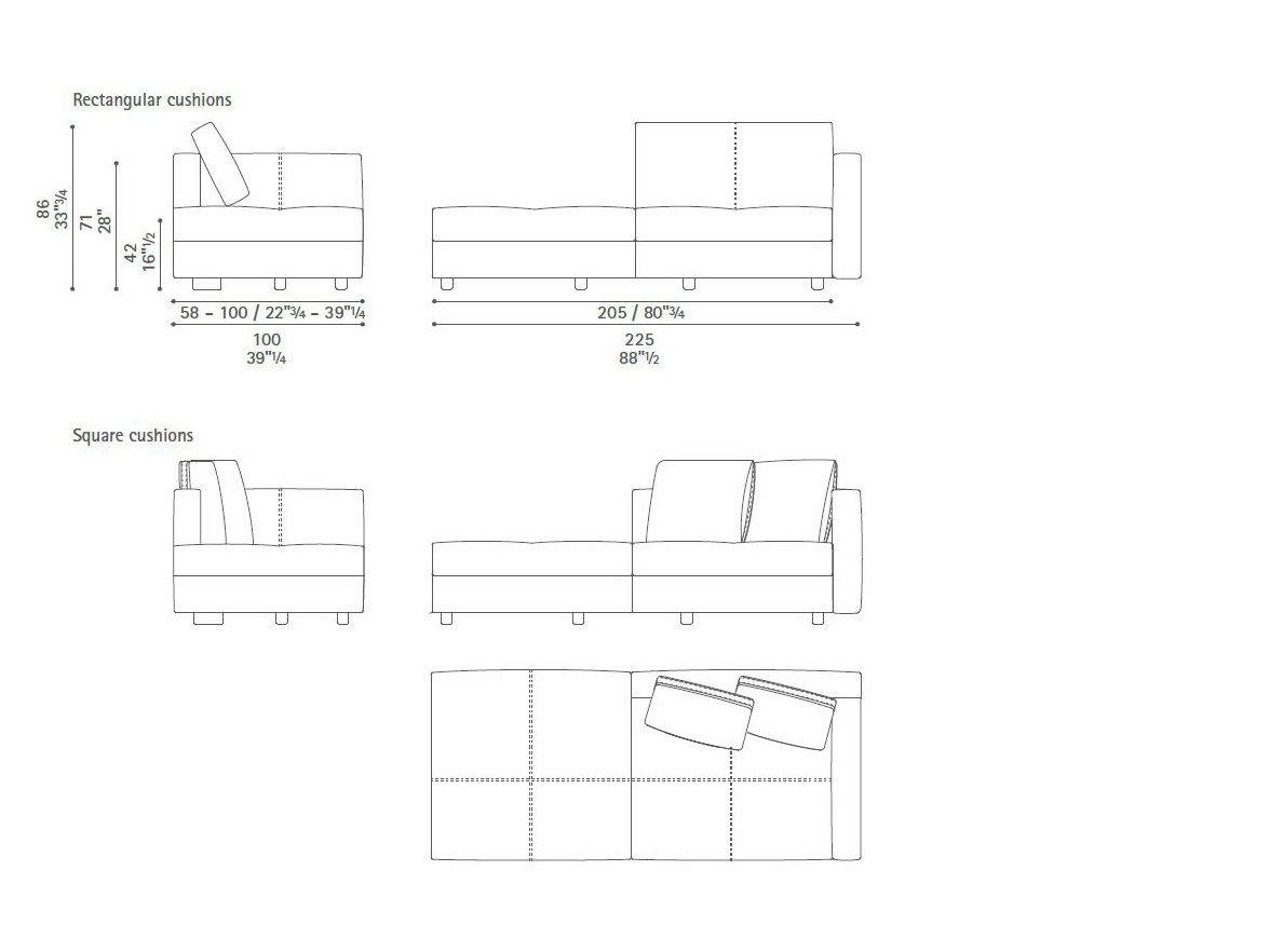 Кожаный модульный угловой диван Poltrona Frau коллекция - диваны и кресла ARCH-00060847 - Вид №28