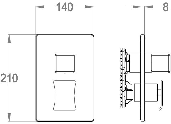 Fir Italia Смеситель для душа с переключателем Déco 87 8750198 - Вид №1