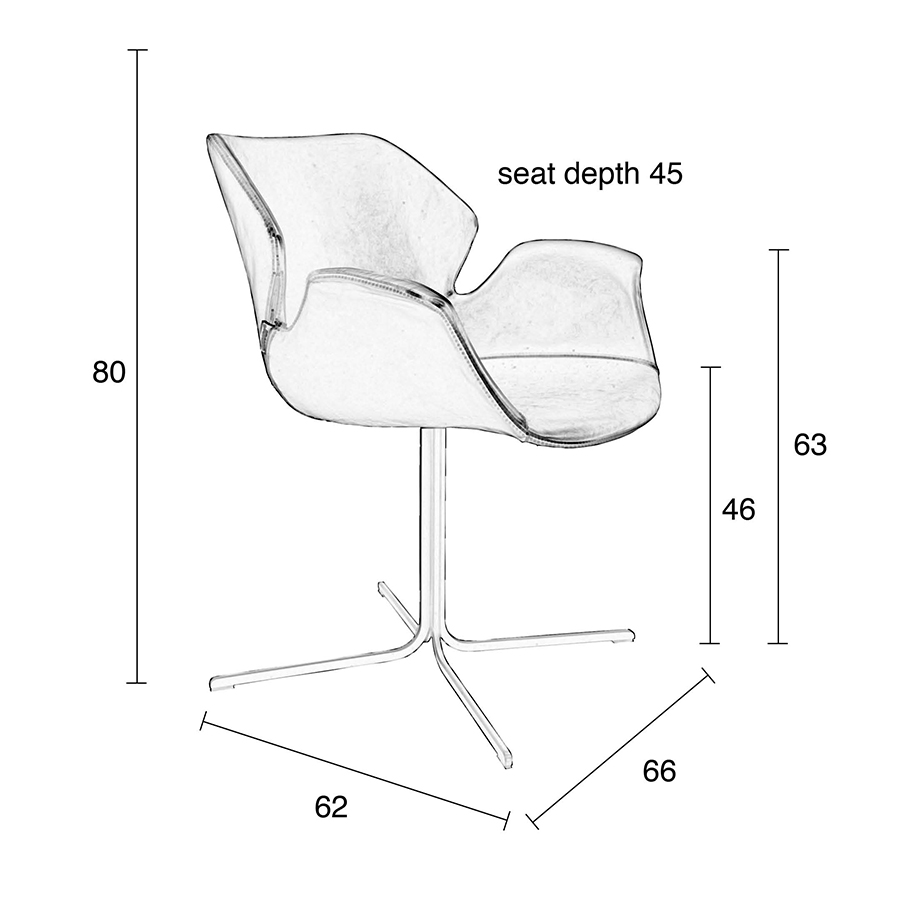 Кресло Nikki ультрачерное Zuiver 1200139 - Вид №8