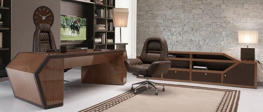 Tonino Lamborghini Casa Рабочий стол из лакированного шпона с ящиками Long beach sun-id-1456974 - Вид №4