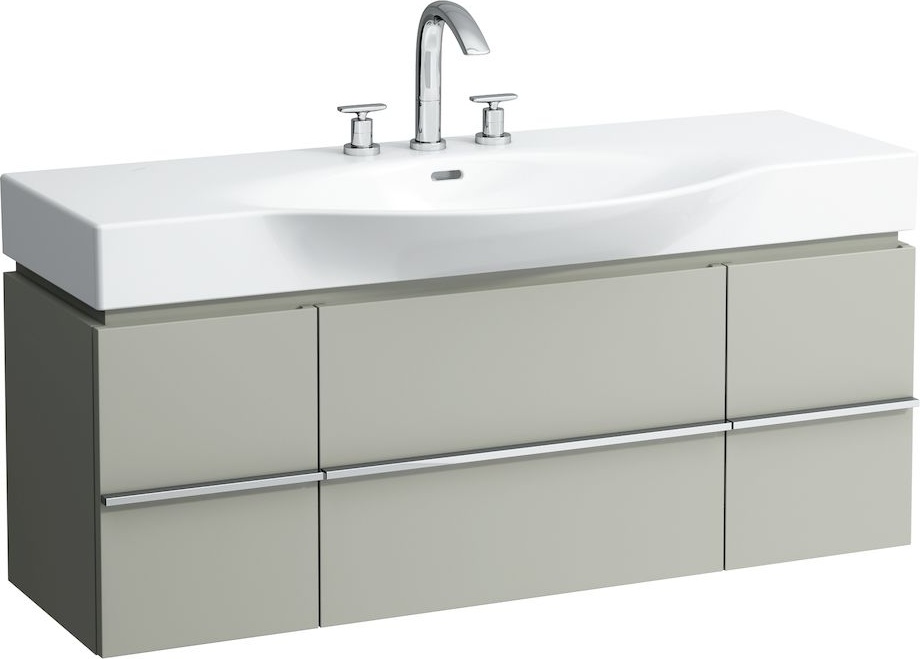 H4013020754631 Шкафчик под раковину, для раковин 811704, 812704, 2 выдвижных ящика с 2 дверцами, 2 стеклянные полки LAUFEN PRO - Вид №31