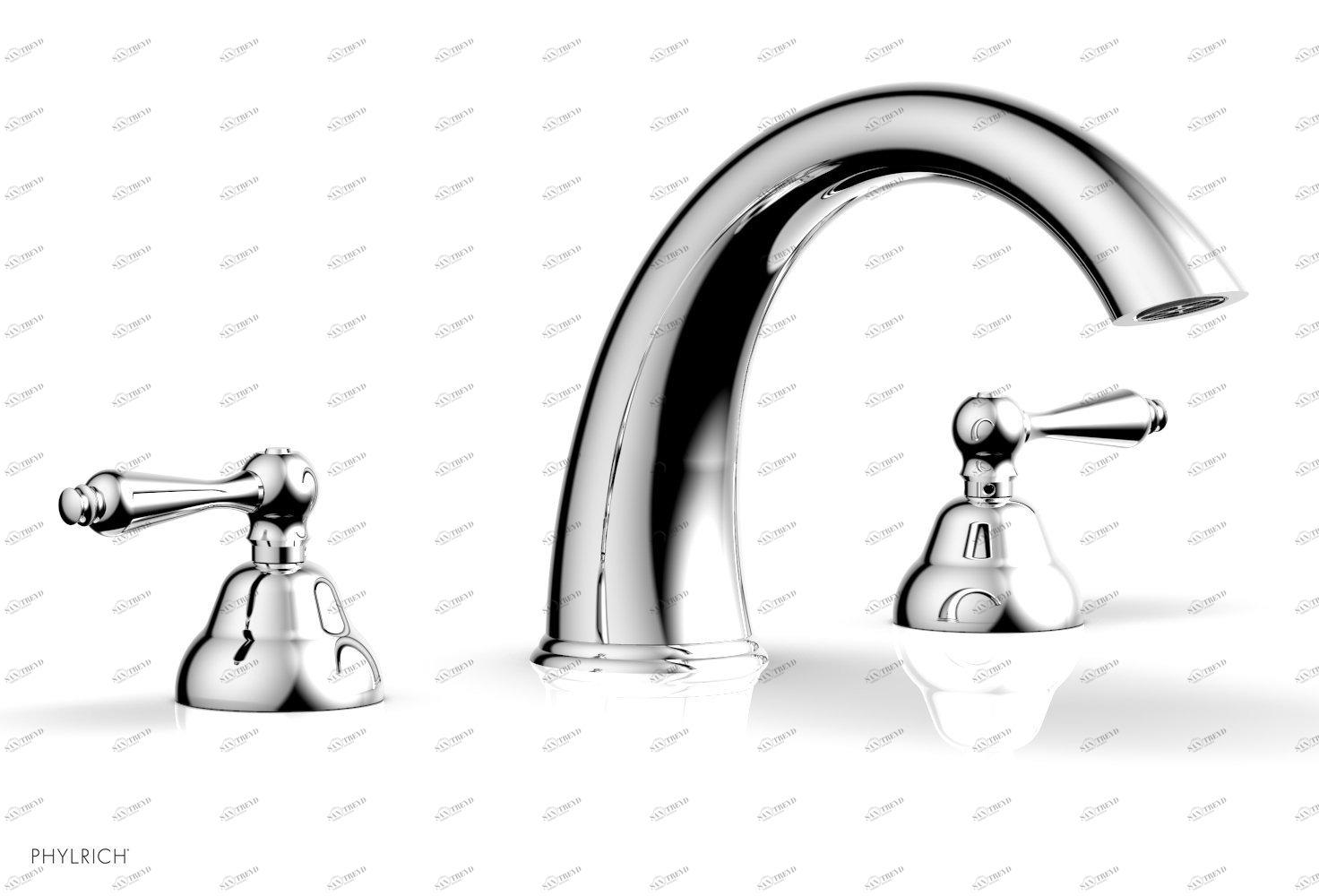 Смеситель для ванны REVERE & SAVANNAH Phylrich  D1200T-026 Хромированный 