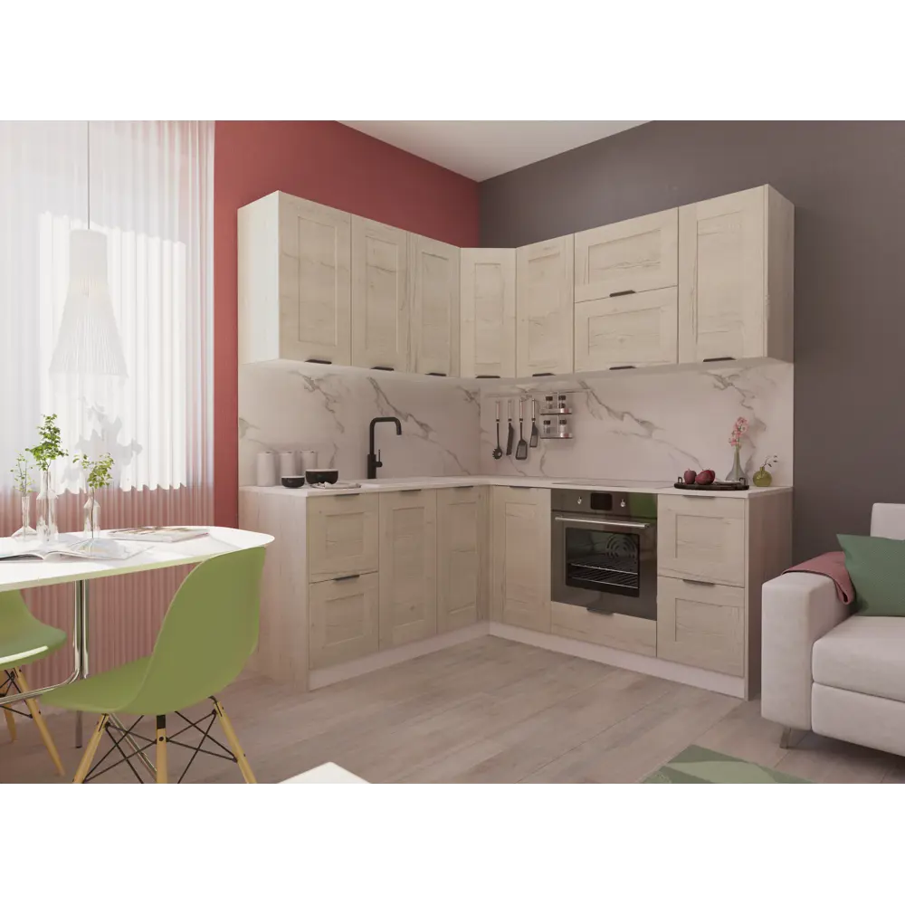 Фасад кухонный DELINIA ID Касли 39.7×76.5 см в цвете светлое дерево 86880989 STLM-1522086 - Вид №7