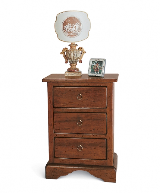 2837 Tifernoit Гладкая прикроватная тумба с 3 ящиками Zona Notte 