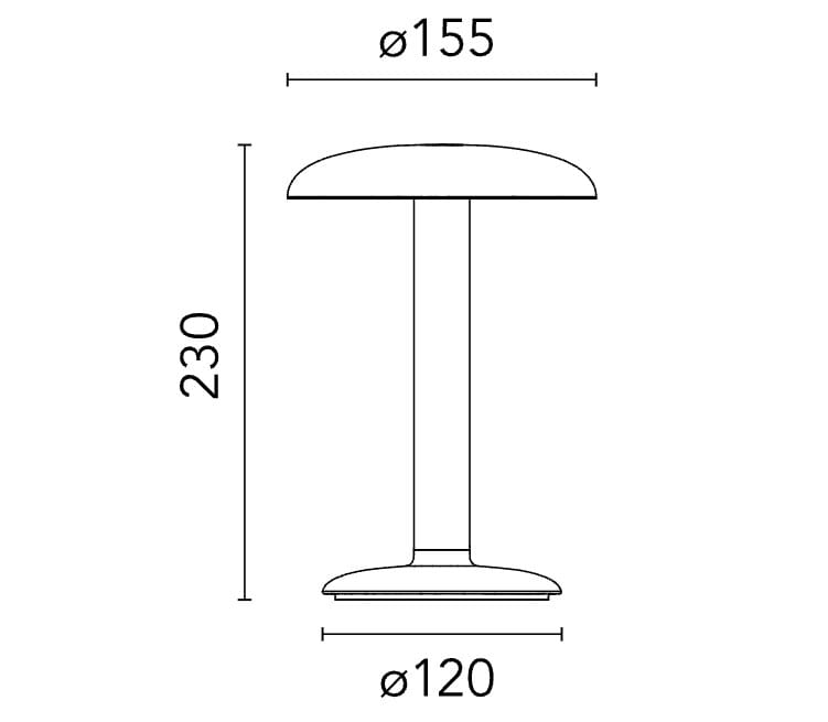 Светодиодная настольная лампа с батарейным питанием Flos Gustave ARCH-00113799 - Вид №17