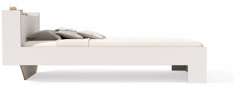 Müller Small Living Деревянная кровать с изголовьем для хранения  Nk-100 / nk-100-at  - Вид №1