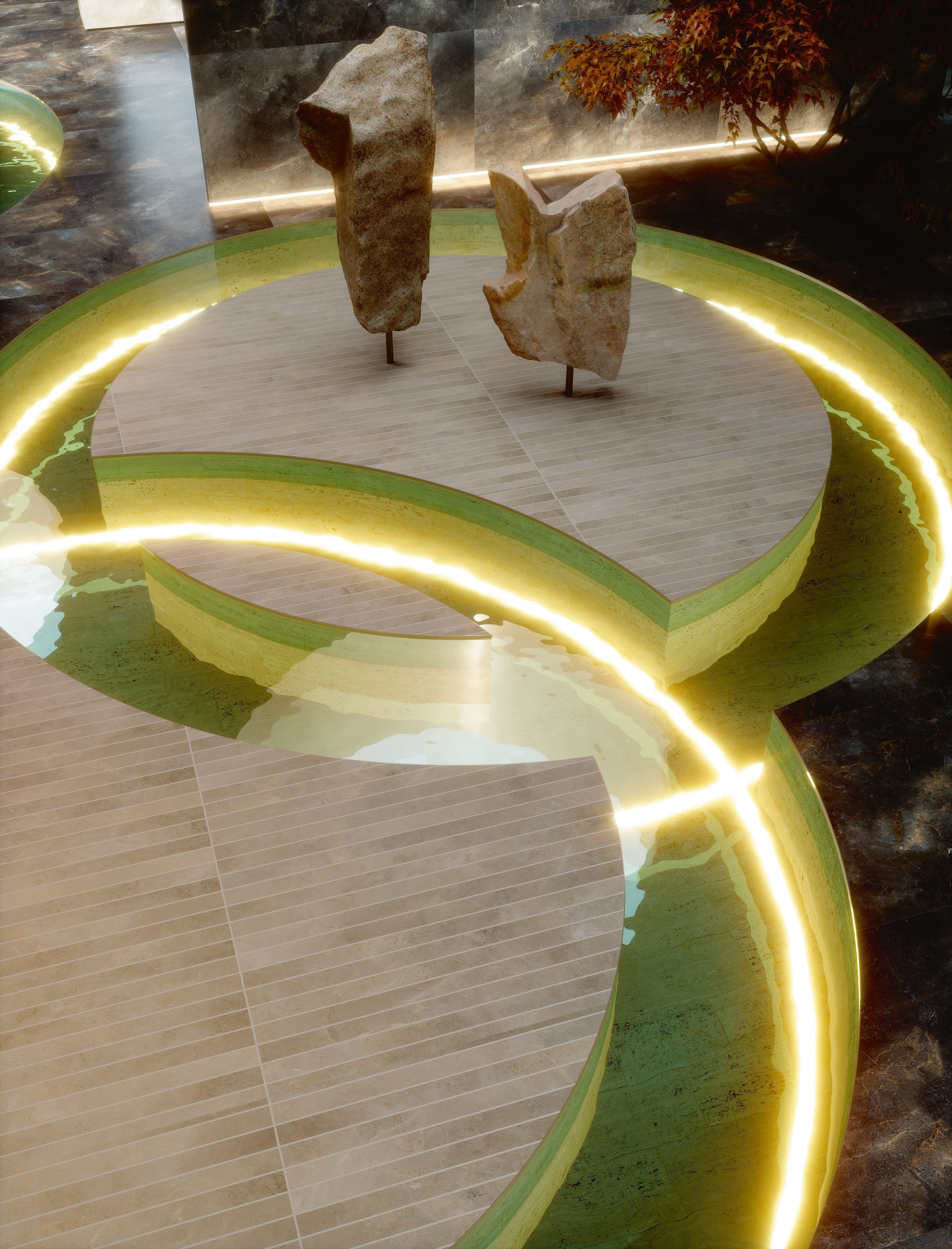 Облицовка керамогранита для интерьера Fiandre Aion Maximum ARCH-00036028 - Вид №4