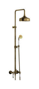 Настенная термостатическая душевая колонна с ручным душем