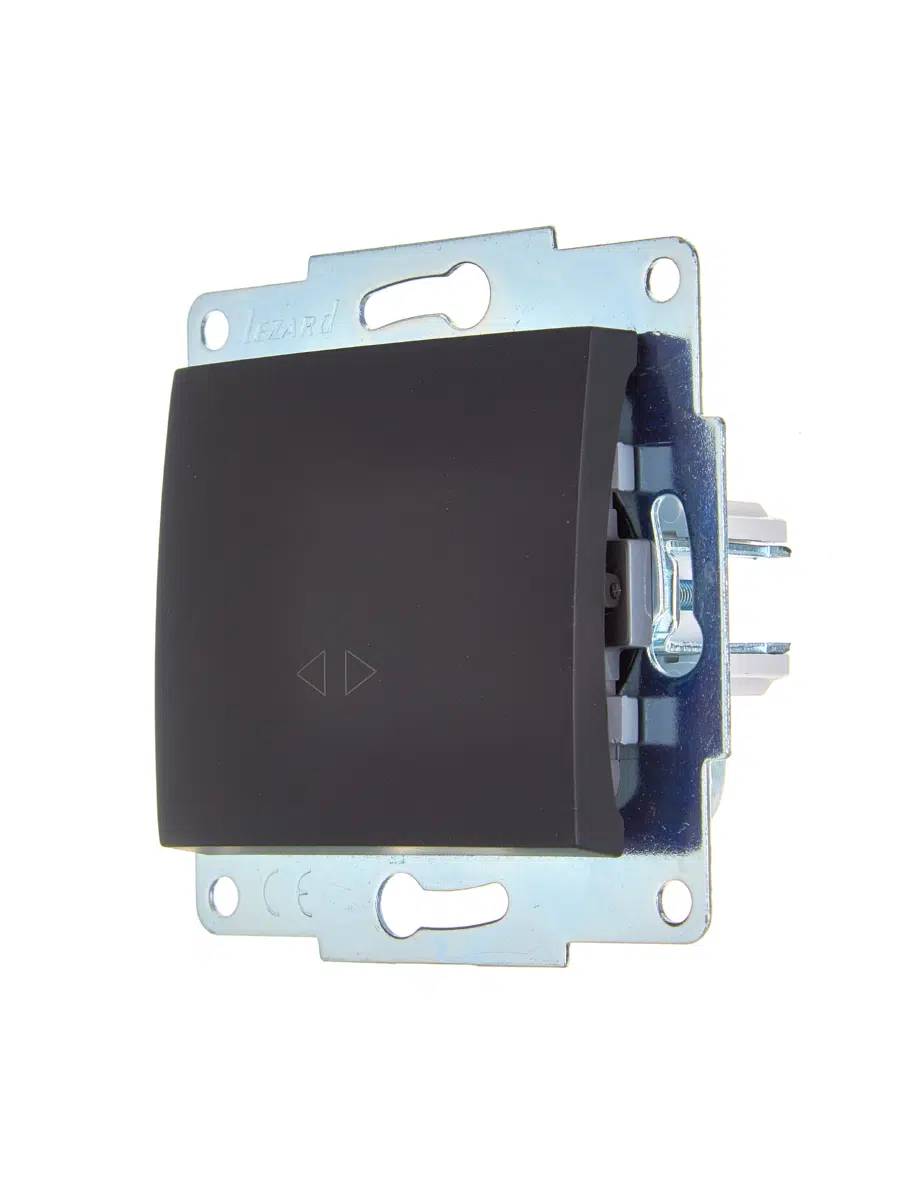 ASTI Выключатель промежуточный чёрный бархат механизм LEZARD 7081-4288-107 - Вид №2