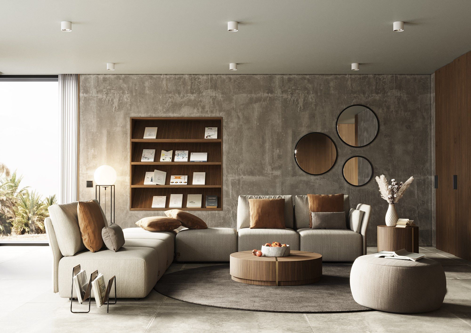 Деревянный низкий круглый журнальный столик Laskasas Not Another Edition ARCH-00133547 - Вид №5