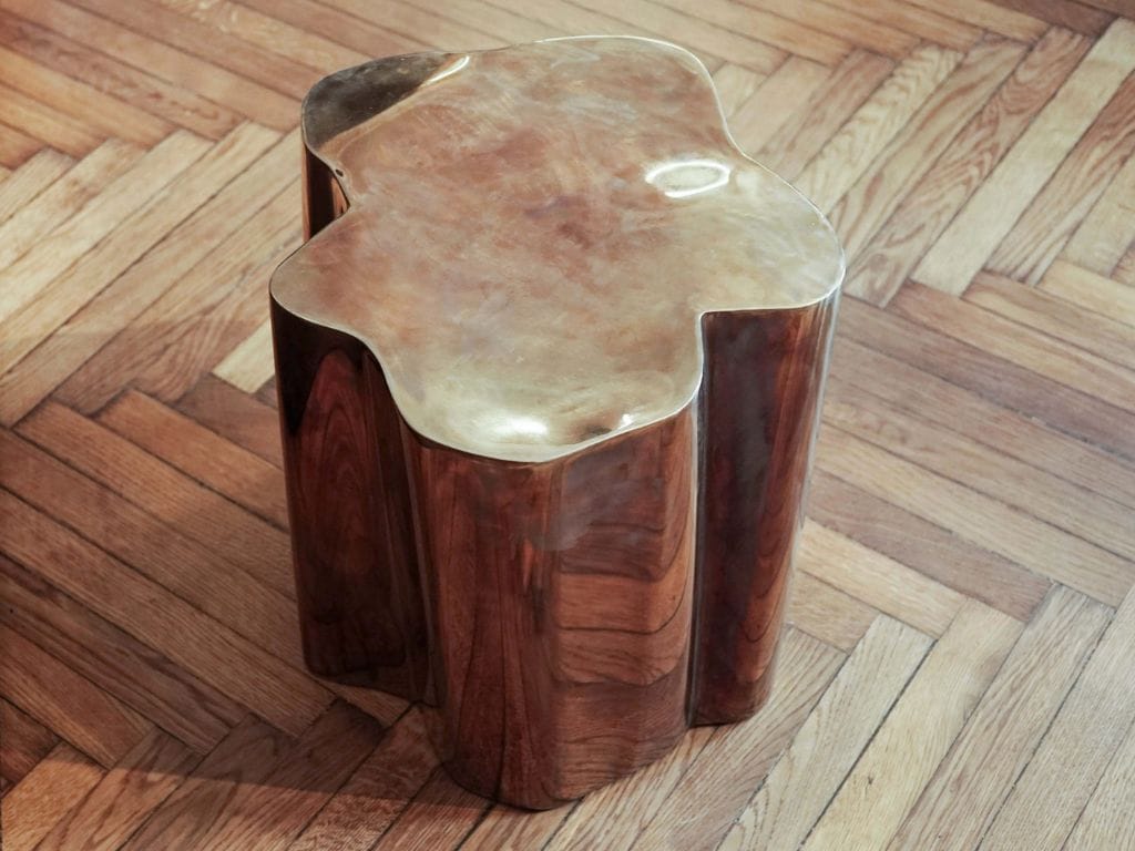 Журнальный столик из нержавеющей стали LO Contemporary CURLY ARCH-00062471