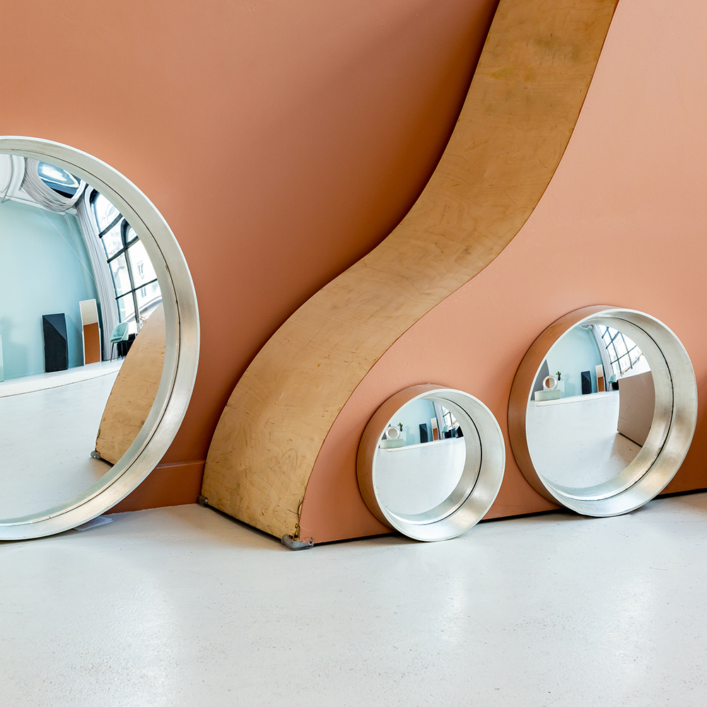 21092114 Зеркало декоративное настенное «Хогард Сильвер» (версия M) (fish-eye) Object Desire Зазеркалье  - Вид №4