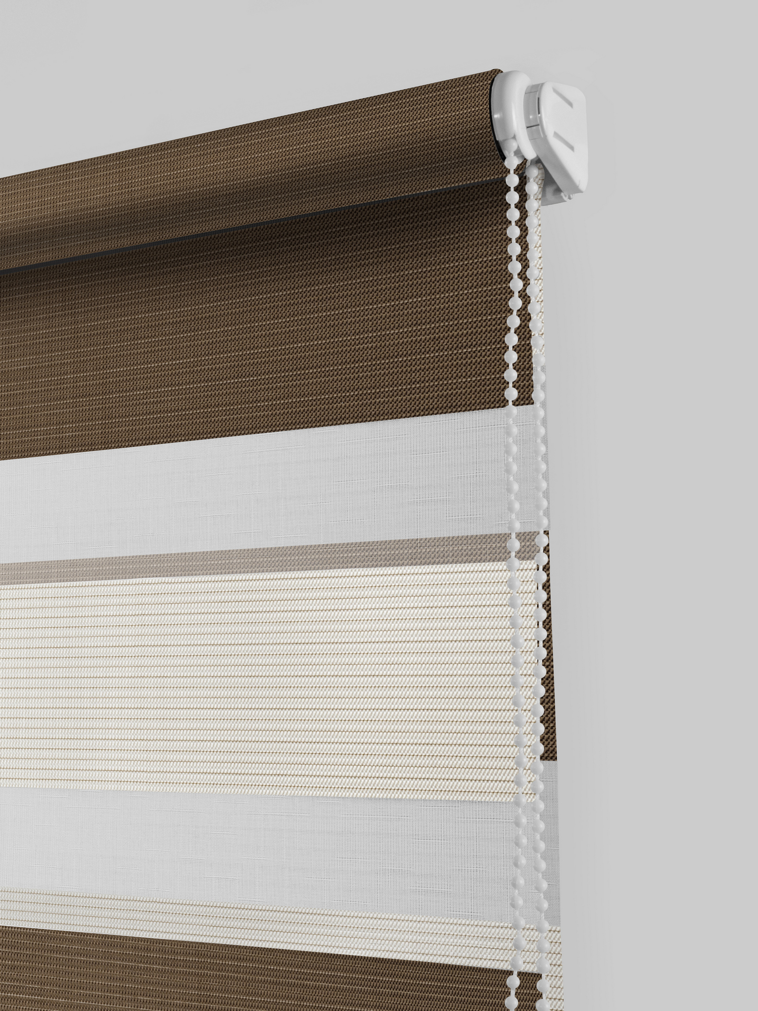 Рулонная штора день-ночь MIAMOZA ПОРТО 60x160 см коричневая 84522425 STLM-0051184 - Вид №2