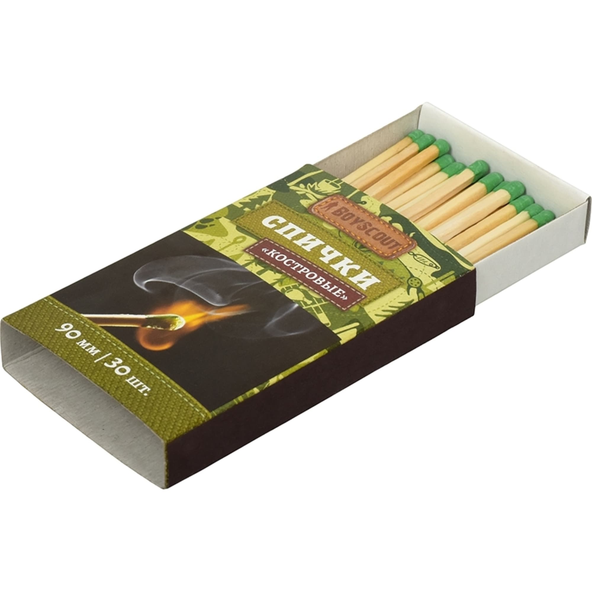 82628670 Спички костровые Boyscout 90 мм, 30 шт Santreyd  - Вид №1