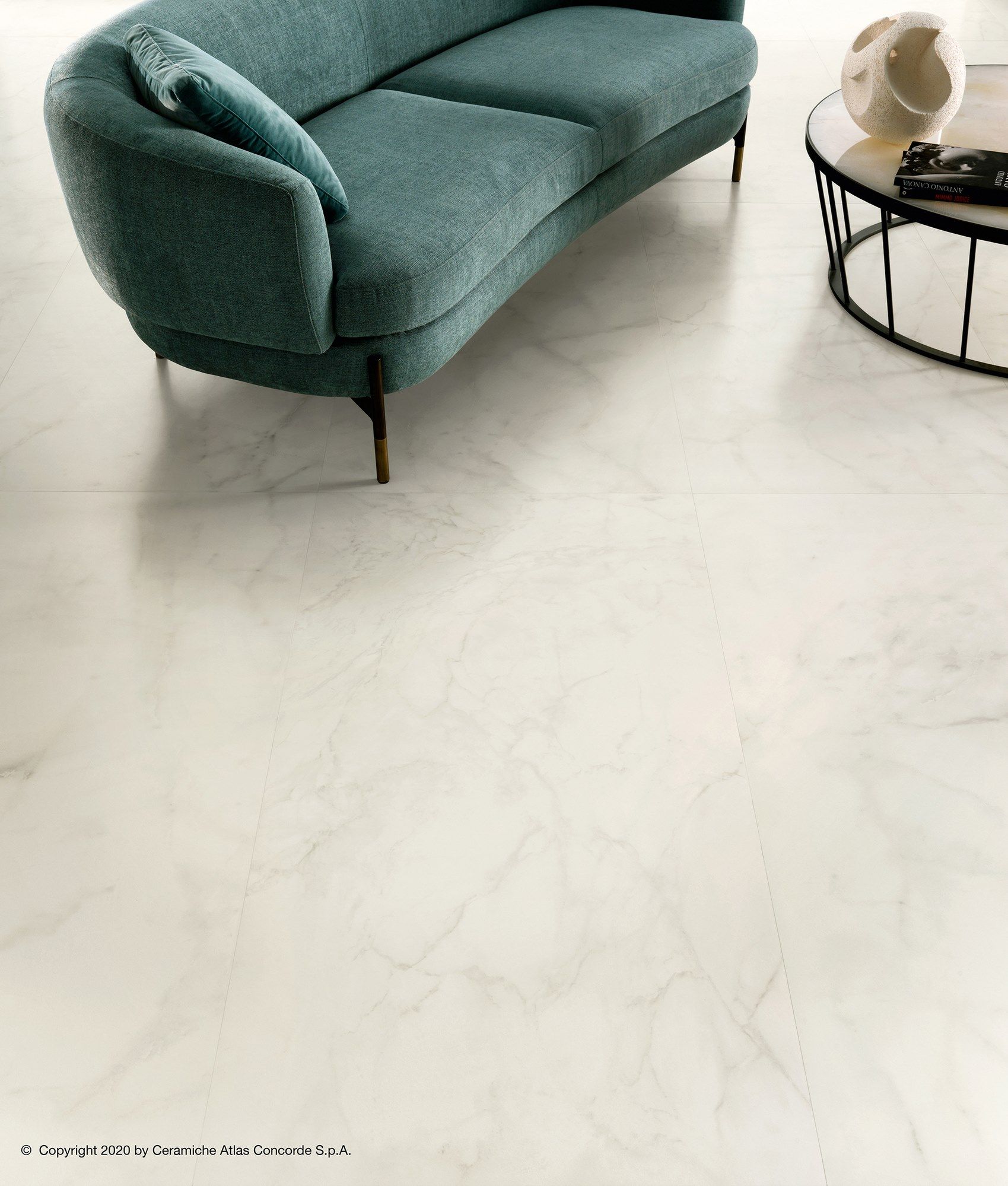 Пол из керамогранита с мраморным эффектом Atlas Concorde Marvel Shine ARCH-00045897 - Вид №2