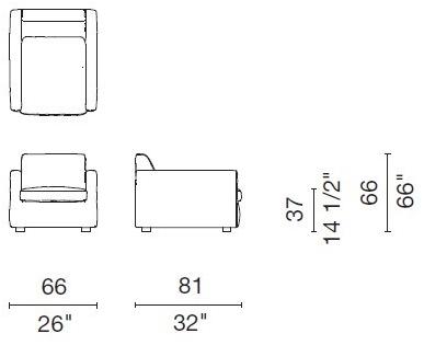 Cappellini Кресло Relax  M3088  - Вид №1