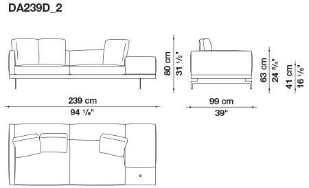 B&B Italia 3-х местный тканевый диван Dock sun-id-1376507 - Вид №127