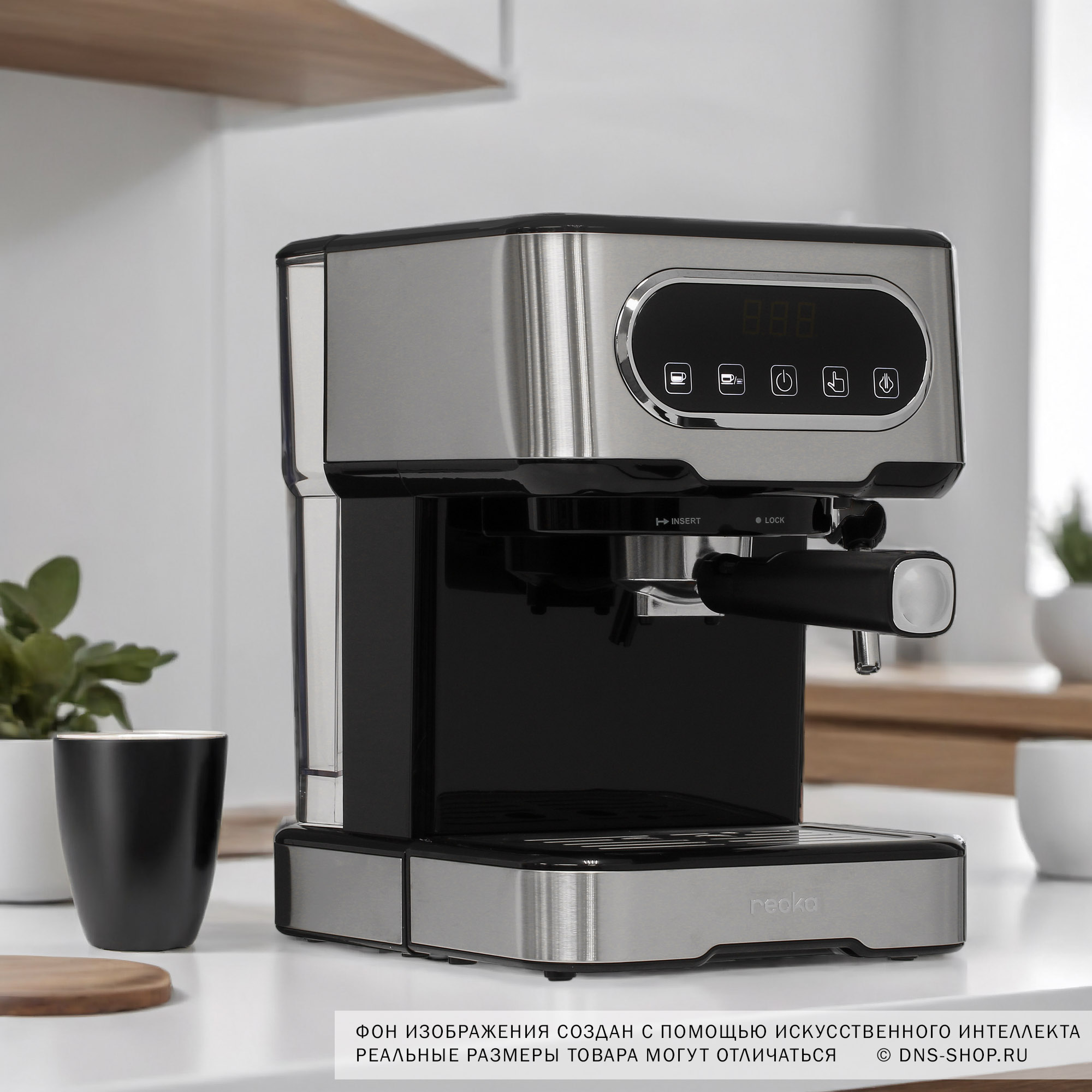 9971933 Кофеварка рожковая Reoka RKEM-400 серебристый STDN-0073063 - Вид №11