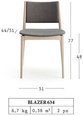 Billiani Стул из бука Blazer sun-id-1443011 - Вид №2