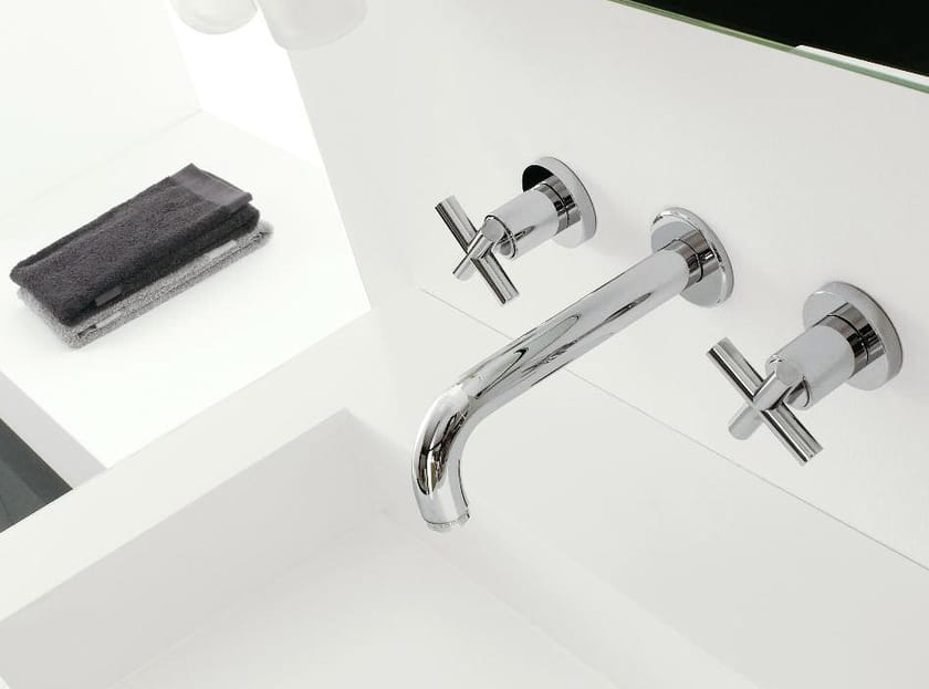 Настенный смеситель для раковины с 3 отверстиями Zazzeri Da-Da ARCH-00090389