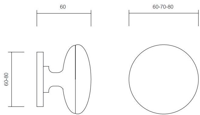 Pasini Ручка дверная из латуни Delta 2400 - Вид №1