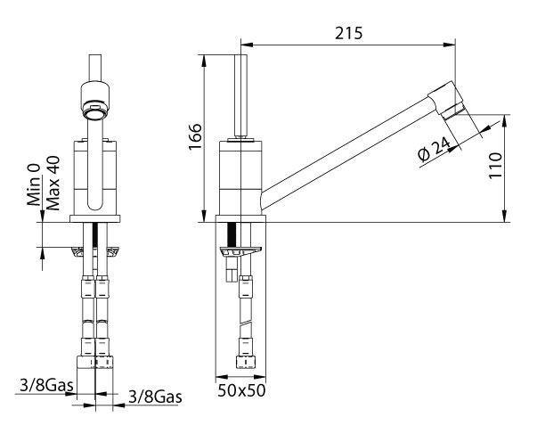 167320SN00 Смеситель Bandini Coco Santreyd - Вид №1