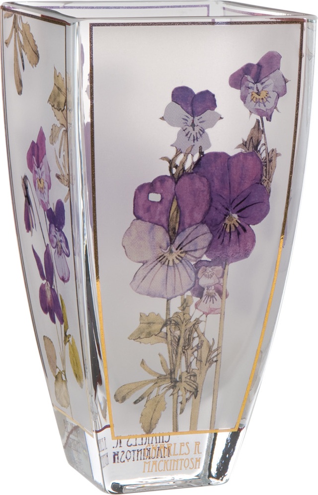 10602067 Goebel Ваза " Анютины Глазки" 16см Макинтош Стекло 