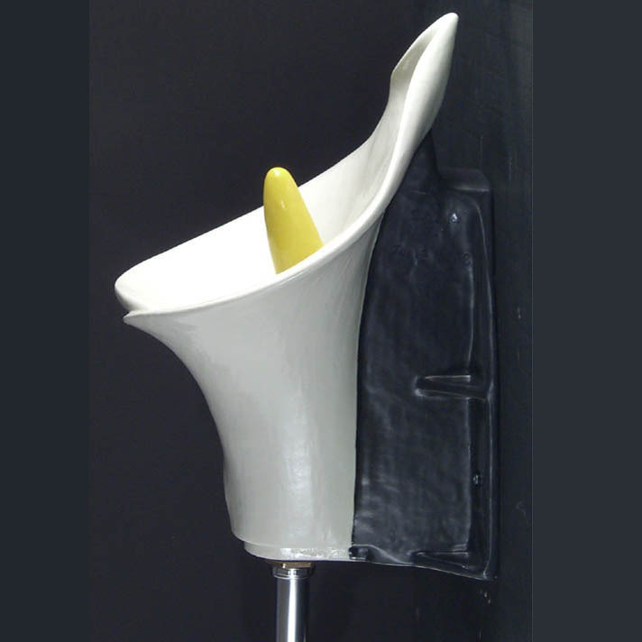 48679 Настенный писсуар, уринал с мушкой Clark Made Urinal - Вид №1