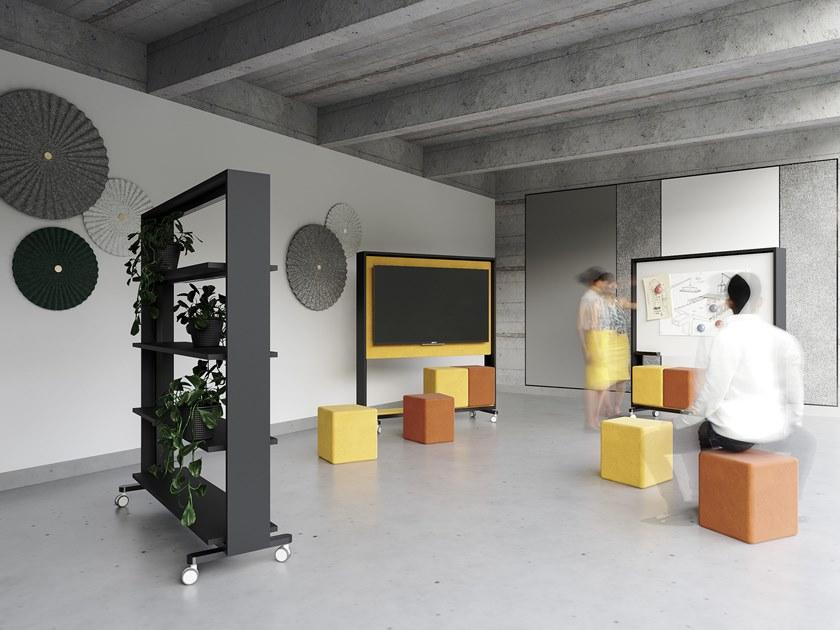 Grado Design Книжный шкаф open office из мдф на колесиках Walker Wal-sc-03 - Вид №2