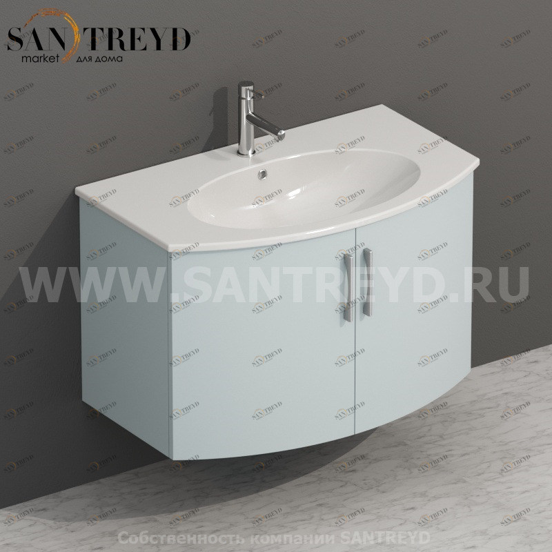 MDMA80Y155 Тумба с двумя створками 78 см синяя Globo 4ALL Италия Ceramica Globo