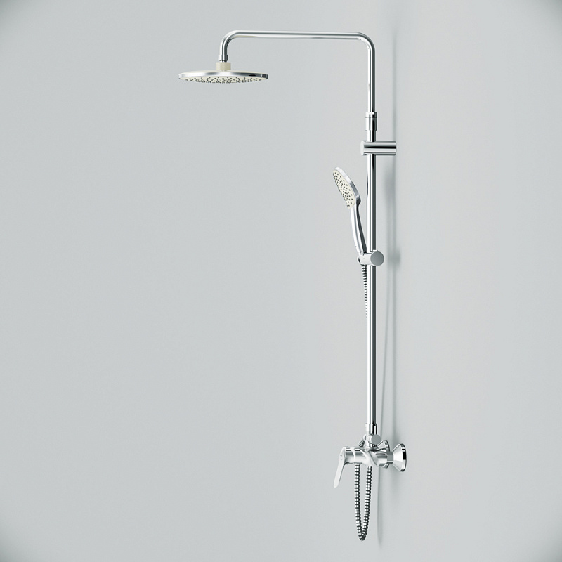 F0785C800 душ.системанабор:см-ль д/душа с переключателемверхний душ d220 мм ручной душ 110 AM.PM Sunny - Вид №8