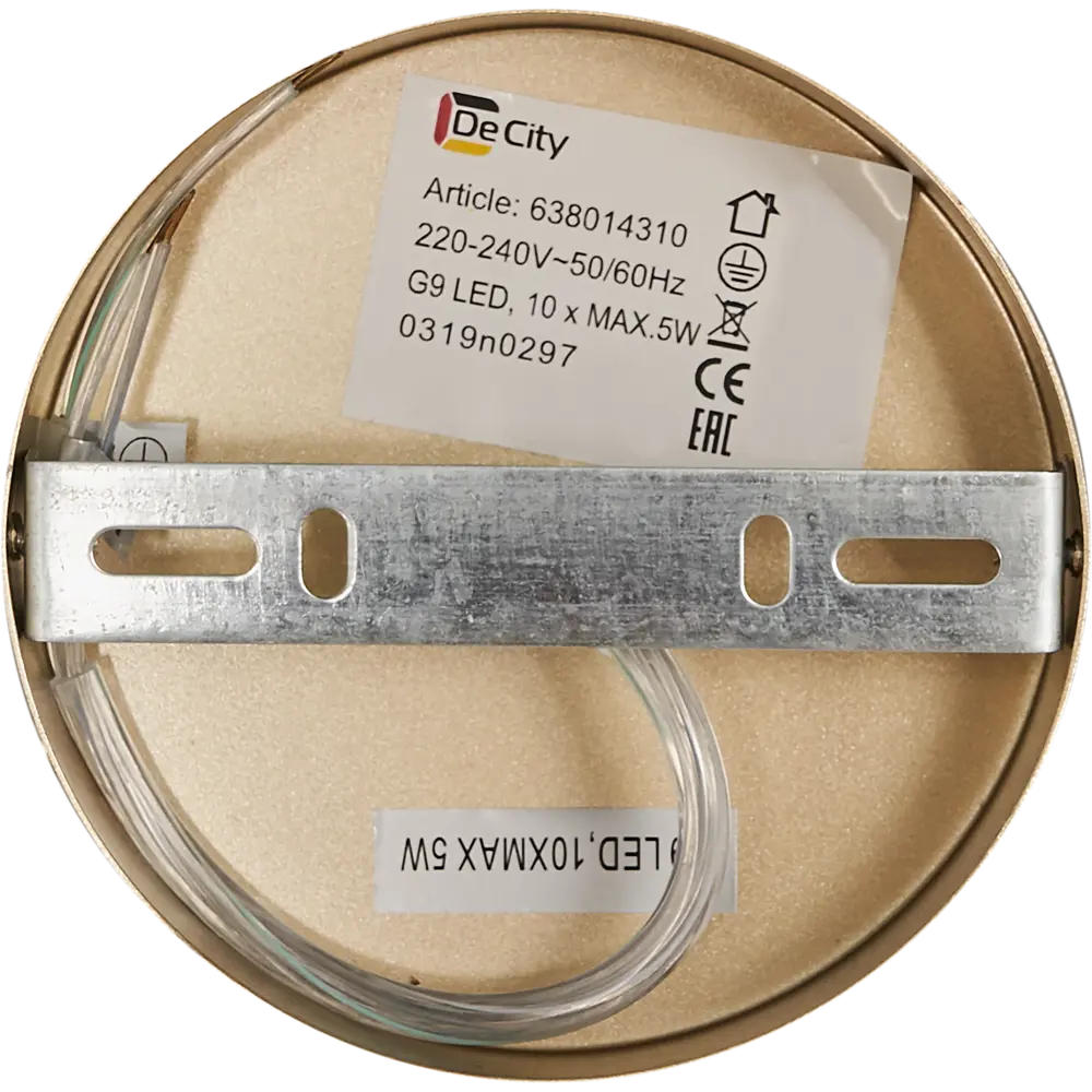 Люстра потолочная «Олимпия», 10 ламп, 14 м², цвет золотой DE CITY STLM-2081714 - Вид №5