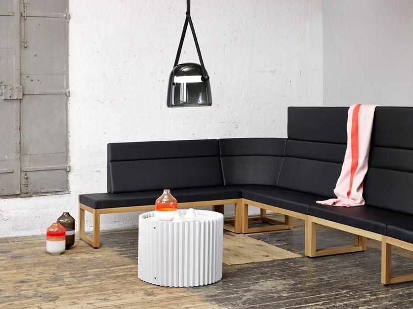 TON Модульная кожаная скамейка со спинкой, обитая sun-id-1476006 - Вид №3