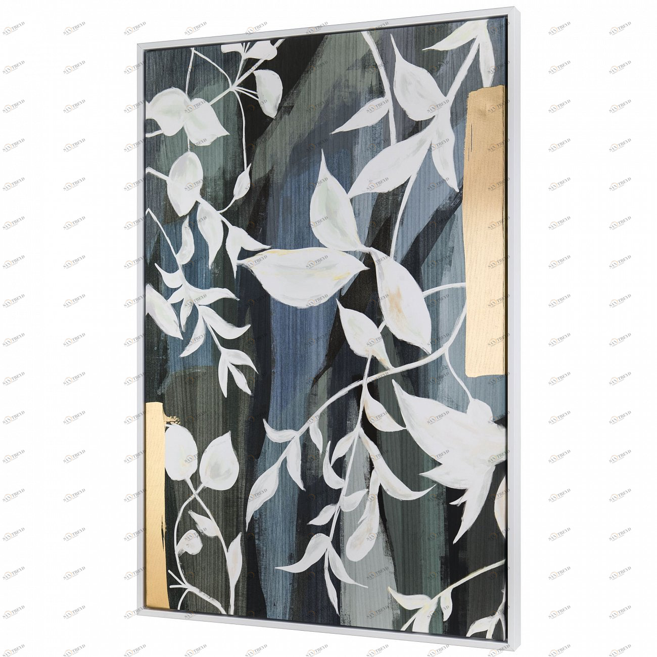 Панно интерьерное с подрамником из дерева 90х60 см черно-золотое Tomas Stern TOMAS STERN  00-3872651 Белый;золото;черный 
