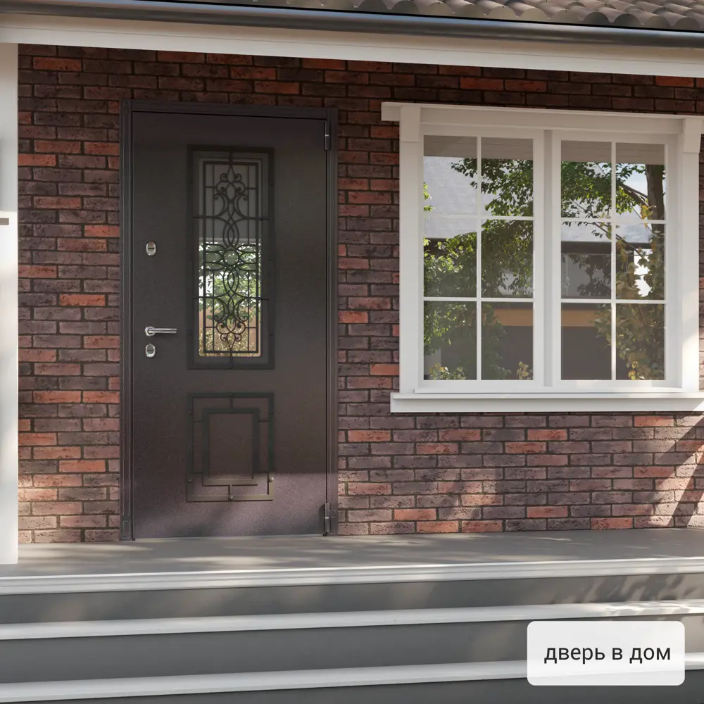 Дверь входная металлическая Термо, 880 мм, правая, цвет фрам орех TOREX STLM-2037201 - Вид №13