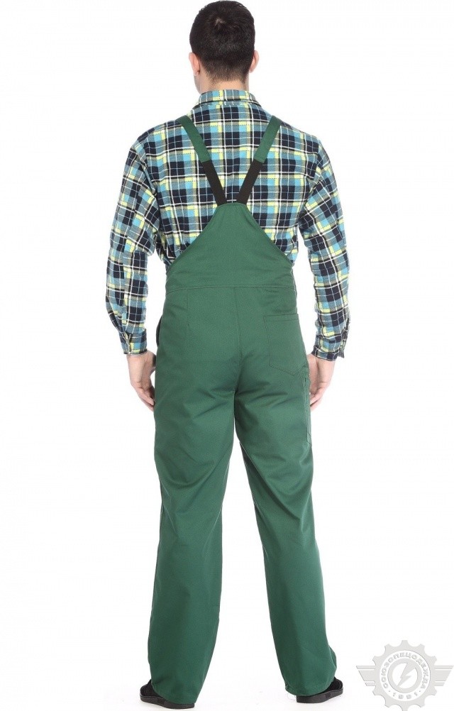 5022584 Полукомбинезон "Эксперт-2" зеленый  Летняя спецодежда  размер 64-66/170-176  - Вид №5