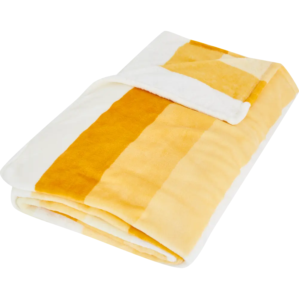 Плед Gradient 200x220 см фланель цвет желтый 84606641 STLM-2203348 Ardenza