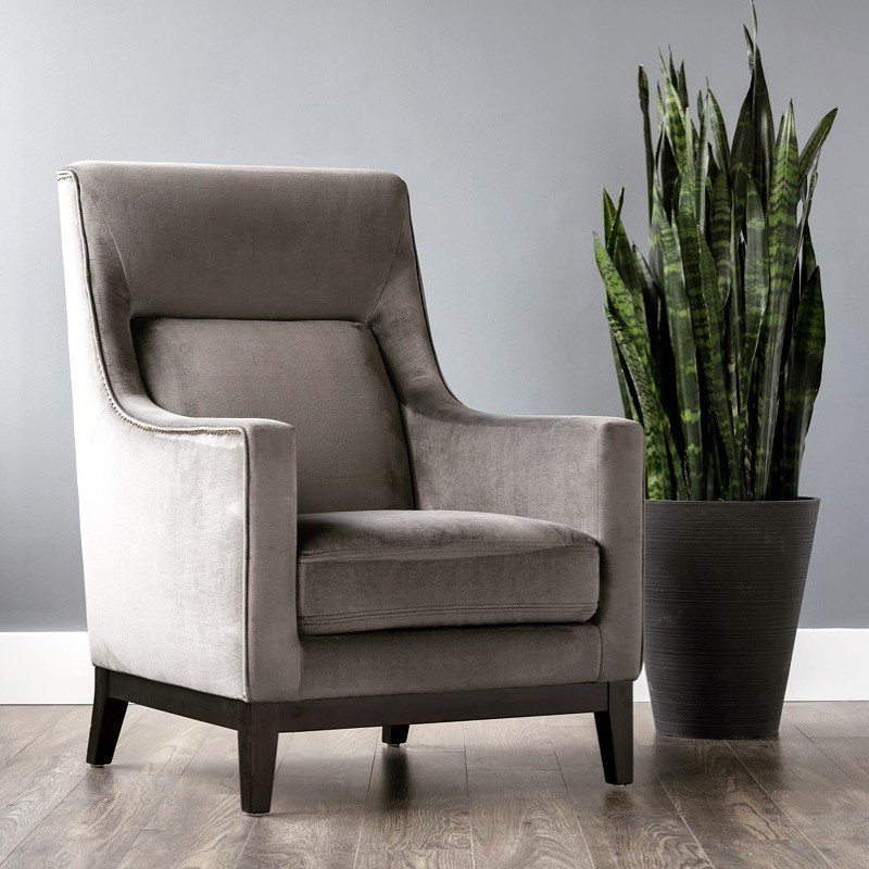 Кресло Michael серое ICON DESIGNE ДИЗАЙНЕРСКИЕ 178018 Серый  - Вид №4